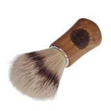 Scheerkwast SILVERTIP synthetisch; OLIJFHOUT; VEGAN