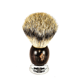 TOP! Scheerkwast SILVERTIP dassenhaar; walnoot