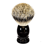 TOP!!! XL Scheerkwast SILVERTIP dassenhaar; BUFFELHOORN handvat
