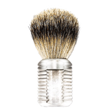 TOP!!! XXL Scheerkwast SILVERTIP dassenhaar, transparant acryl