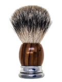 TOP! Scheerkwast SILVERTIP dassenhaar; Olijfhout