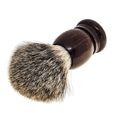 TOP! Scheerkwast SILVERTIP dassenhaar; Palissander