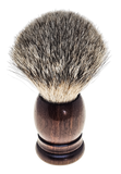 TOP! Scheerkwast SILVERTIP dassenhaar; Palissander