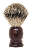 TOP! Scheerkwast SILVERTIP dassenhaar; Palissander