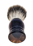 Scheerkwast SILVERTIP dassenhaar; Acryl schildpadkleurig