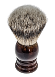 Scheerkwast SILVERTIP dassenhaar; Acryl schildpadkleurig