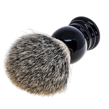 TOP!!! Scheerkwast SILVERTIP dassenhaar, zwart acryl