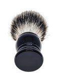 TOP!!! Scheerkwast SILVERTIP dassenhaar, zwart acryl