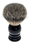 TOP!!! Scheerkwast SILVERTIP dassenhaar, zwart acryl