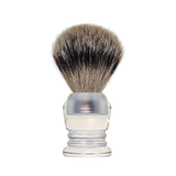 Scheerkwast SILVERTIP dassenhaar; transparant acryl 1