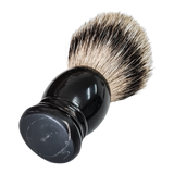 TOP!!! XL Scheerkwast SILVERTIP dassenhaar; BUFFELHOORN handvat