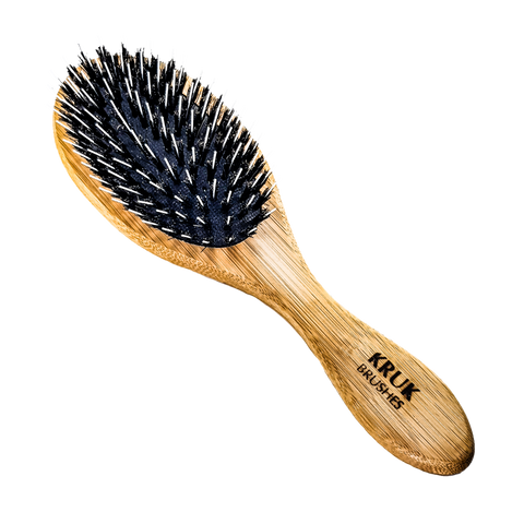 "EGEL" natuurhaarborstel met nylon-pins - GROOT