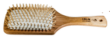 VEGAN natuurhaarborstel met houten pins - PADDLE BRUSH